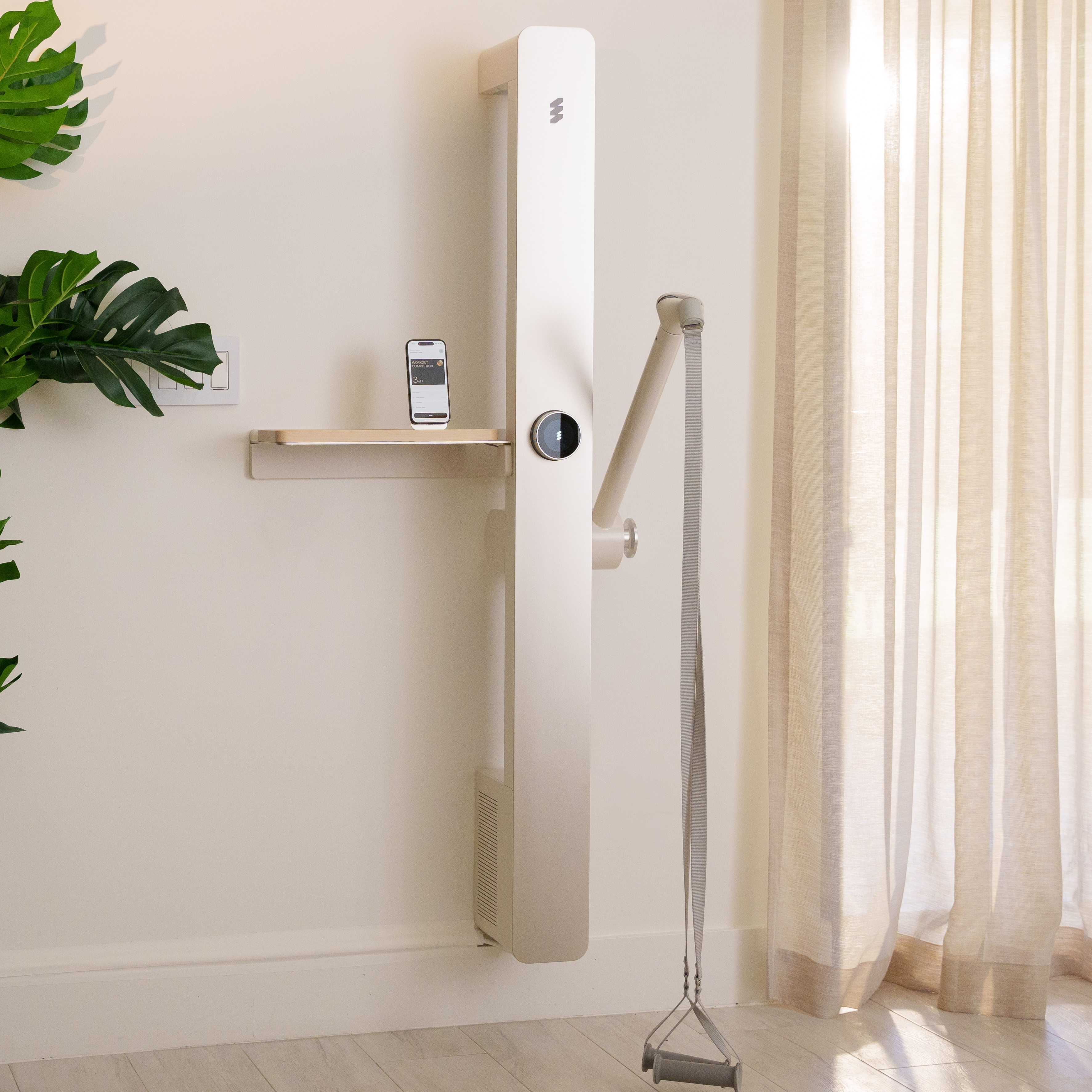 Smart, quiet & elegant strength device that fits into any space.